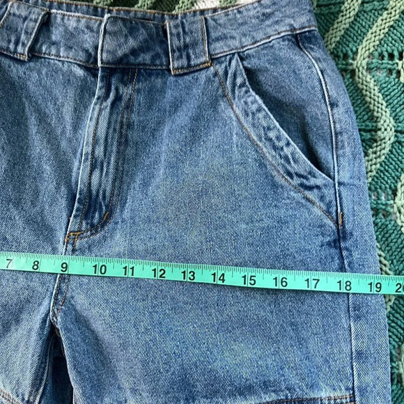 Urban Outfitters BDG Utility Cargo Front Knee Pocket Denim Blue Jeans Womens 29 - Picture 9 of 9